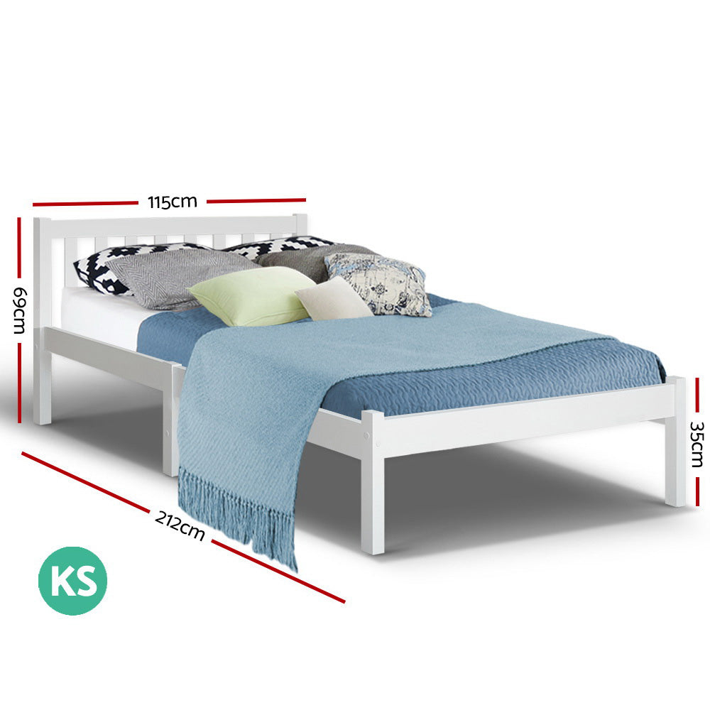 Artiss Bed Frame King Single Wooden Timber Mattress Size Base Bedroom Artiss
