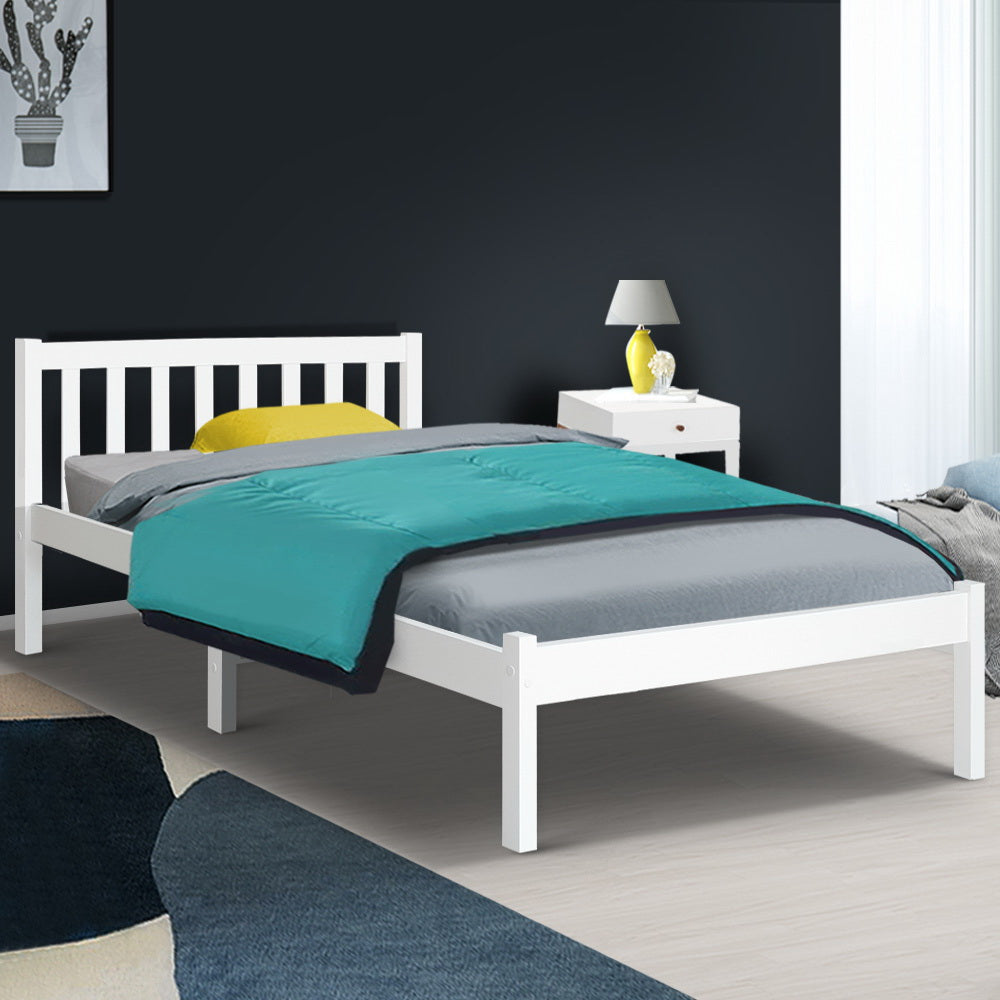 Artiss Bed Frame King Single Wooden Timber Mattress Size Base Bedroom Artiss