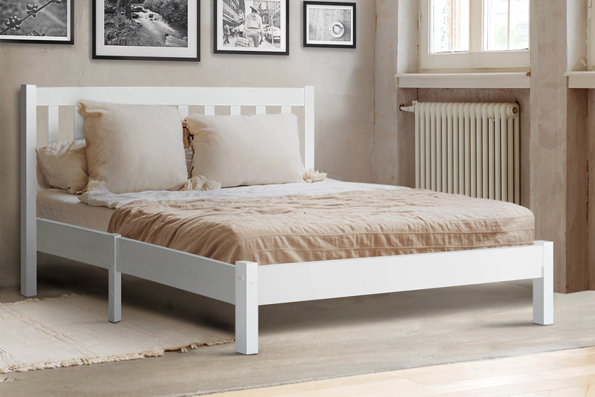 Artiss Wooden Bed Frame Queen Size Pine Timber Mattress Base Bedroom Artiss