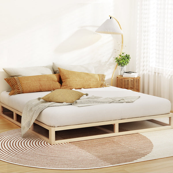 Artiss Bed Frame King Size Wooden Base Mattress Platform Timber Pine KALAM Artiss