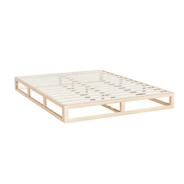 Artiss Bed Frame Queen Size Wooden Base Mattress Platform Timber Pine KALAM Artiss