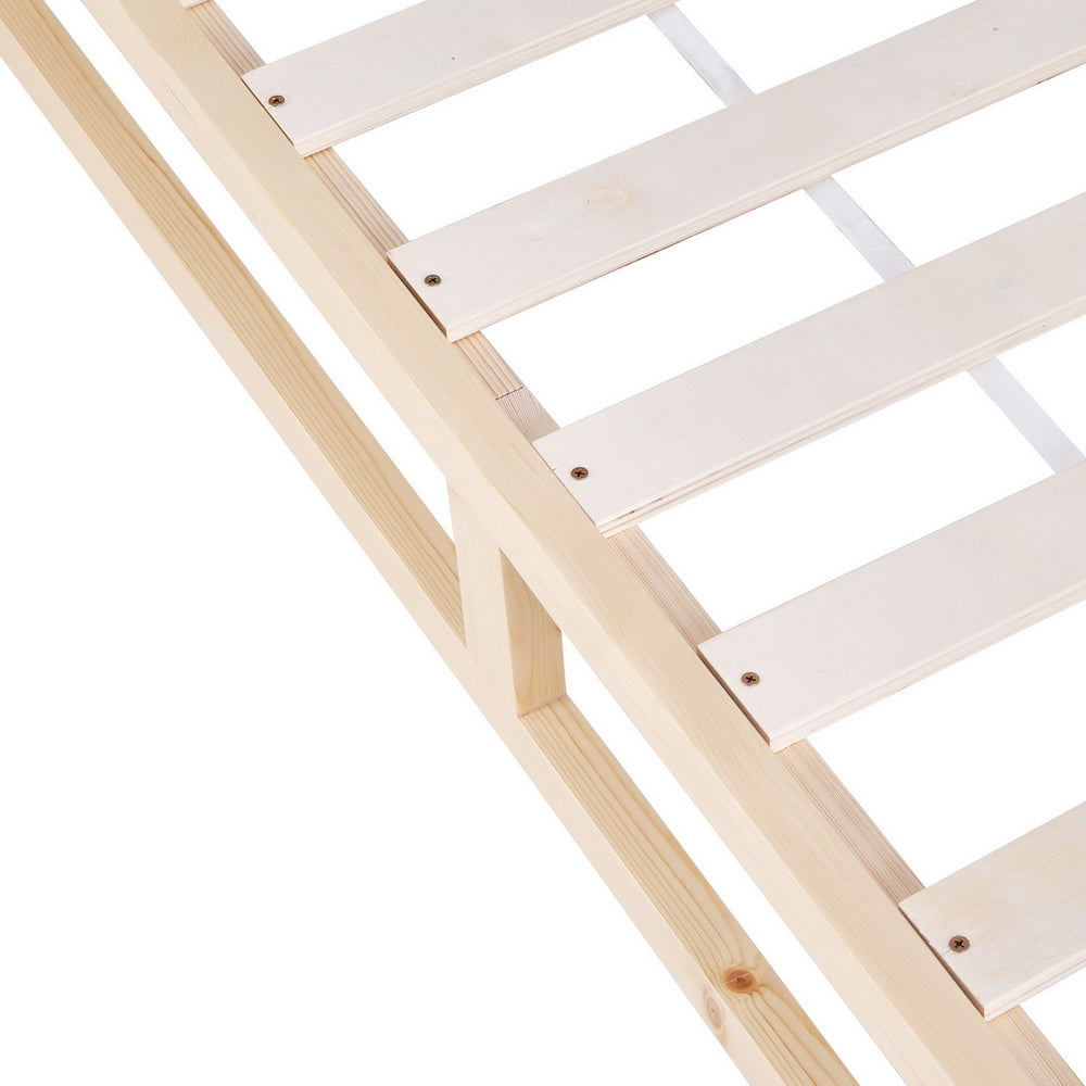 Artiss Bed Frame Queen Size Wooden Base Mattress Platform Timber Pine KALAM Artiss