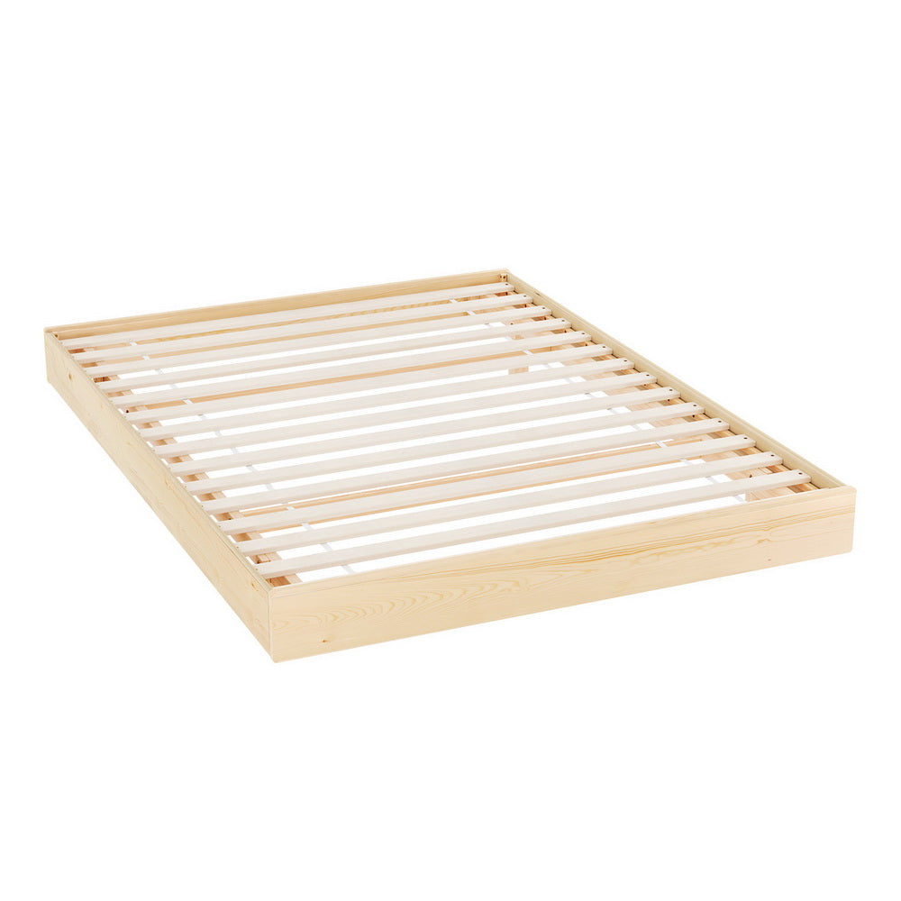 Artiss Bed Frame Double Size Floating Wooden Mattress Base Platform Timber ODIN Artiss