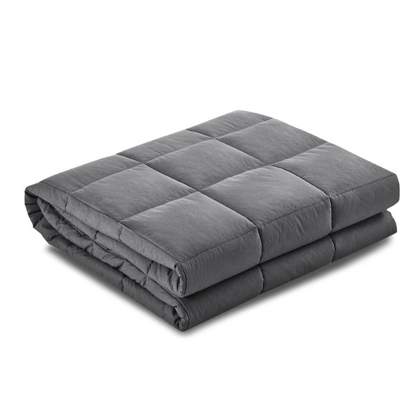 Weighted Blanket Adult 9KG Heavy Gravity Blankets Microfibre Cover Calming Relax Anxiety Relief Grey freeshipping - Awezingly