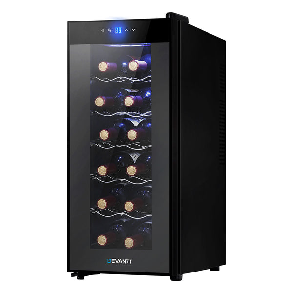 Devanti  Cooler 12 Bottle Thermoelectric Fridge Storage Chiller freeshipping - Awezingly