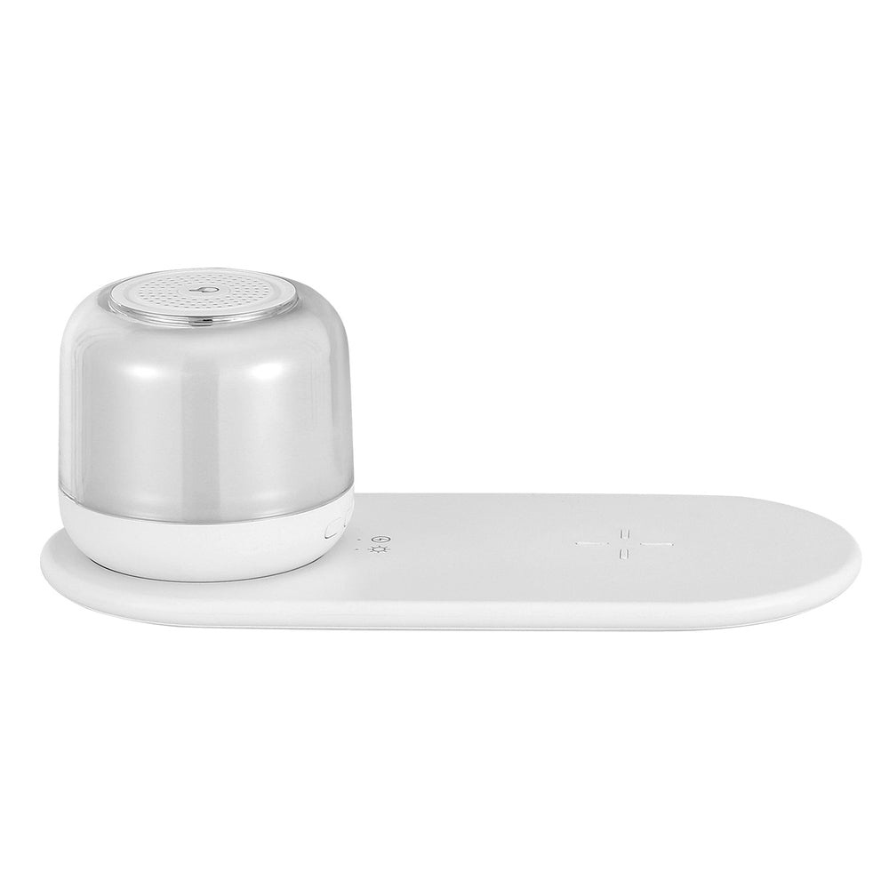 Devanti 3 in 1 Wireless Charger 15W Fast Charging RGB Light Bluetooth Speaker for Phone Devanti