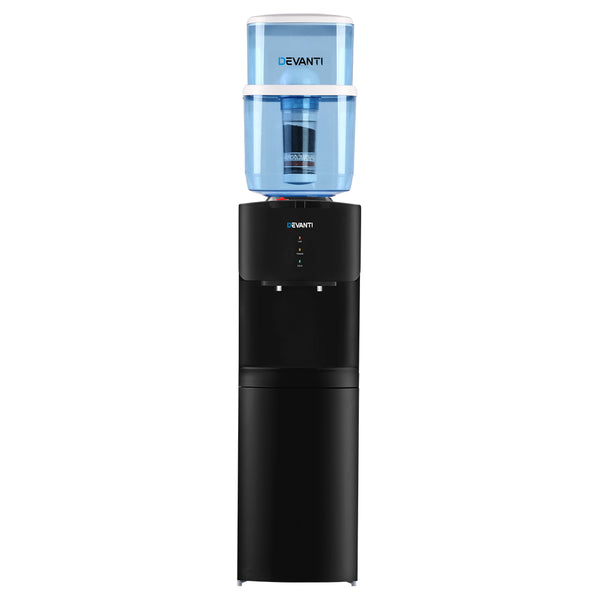 Devanti Water Cooler Chiller Dispenser Bottle Stand Filter Purifier Office Black freeshipping - Awezingly