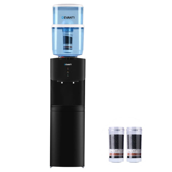 Devanti Water Cooler Dispenser Stand Cold Hot Chiller Purifier 22L Bottle Filter Devanti