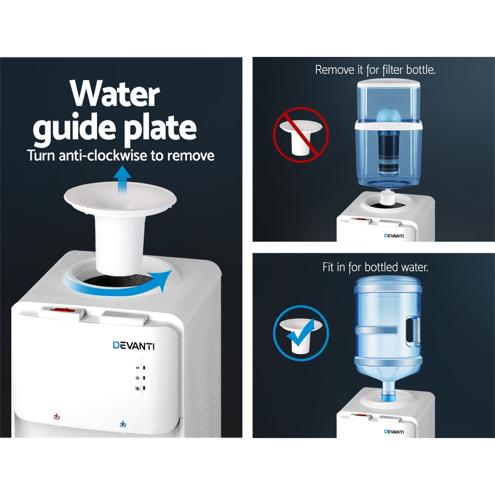 Devanti 22L Water Cooler Dispenser Hot Cold Taps Purifier Filter Replacement freeshipping - Awezingly