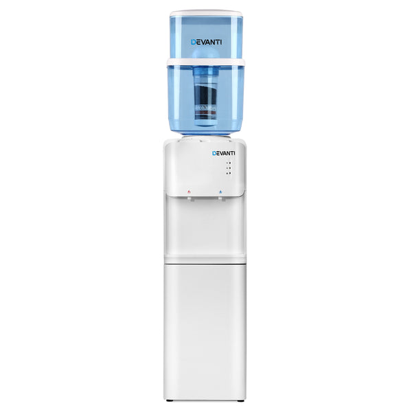 Devanti 22L Water Cooler Dispenser Top Loading Hot Cold Taps Filter Purifier Bottle freeshipping - Awezingly
