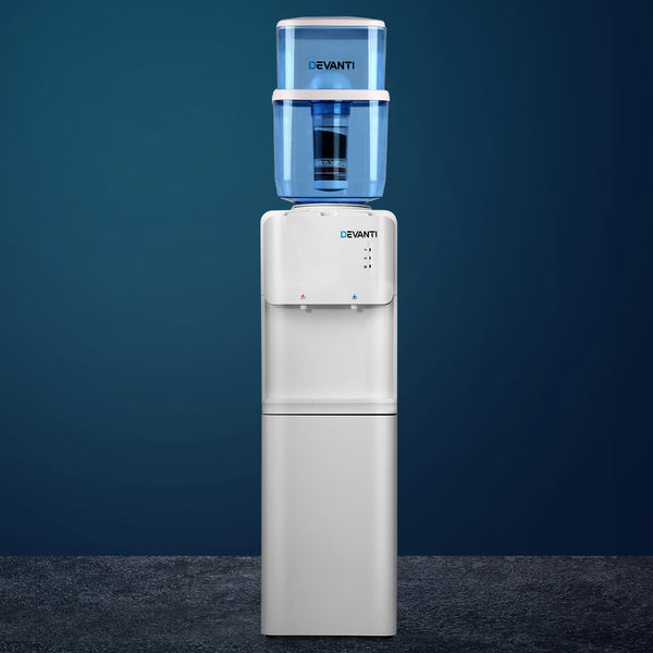 Devanti 22L Water Cooler Dispenser Top Loading Hot Cold Taps Filter Purifier Bottle freeshipping - Awezingly