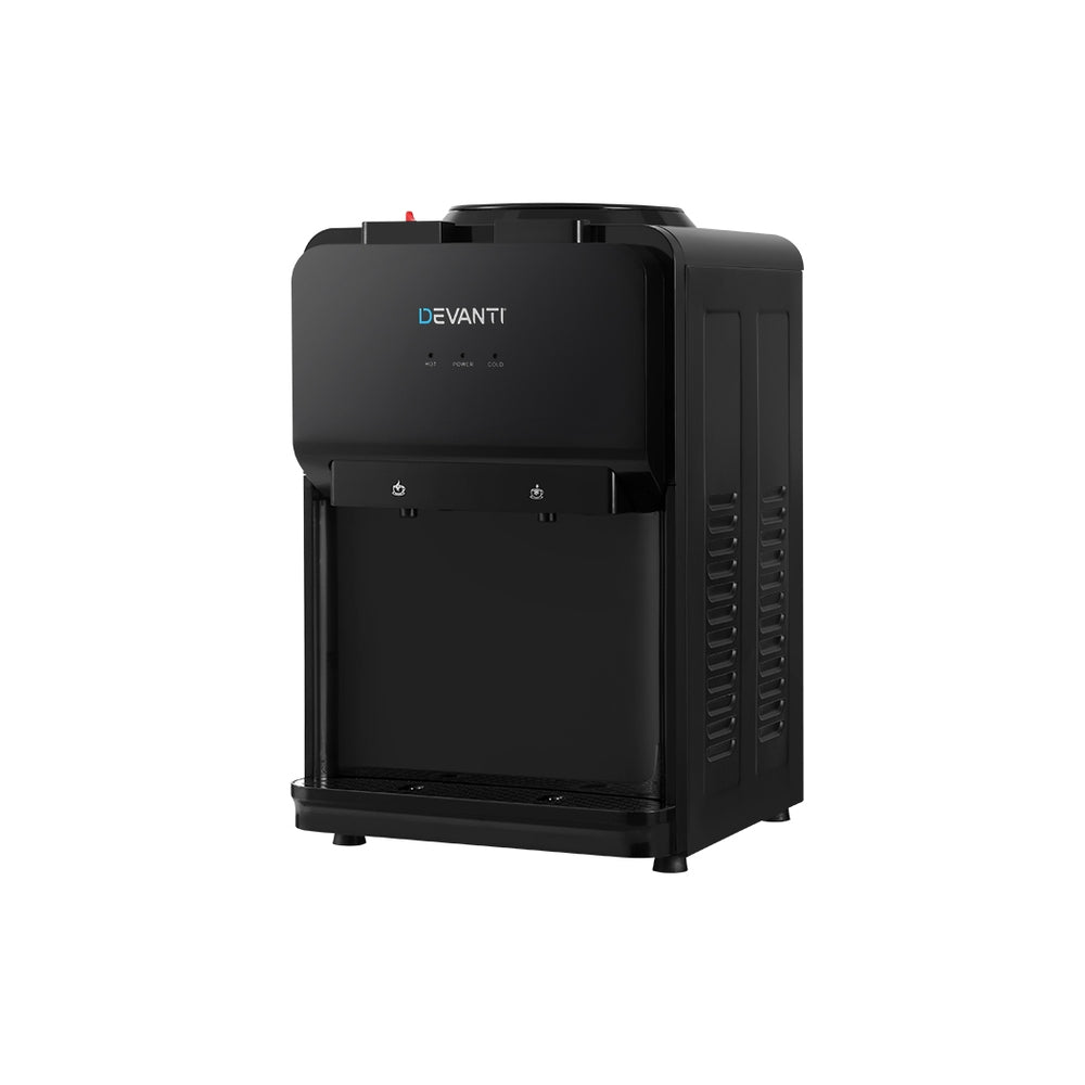 Devanti Water Cooler Dispenser Bench Top Black Devanti