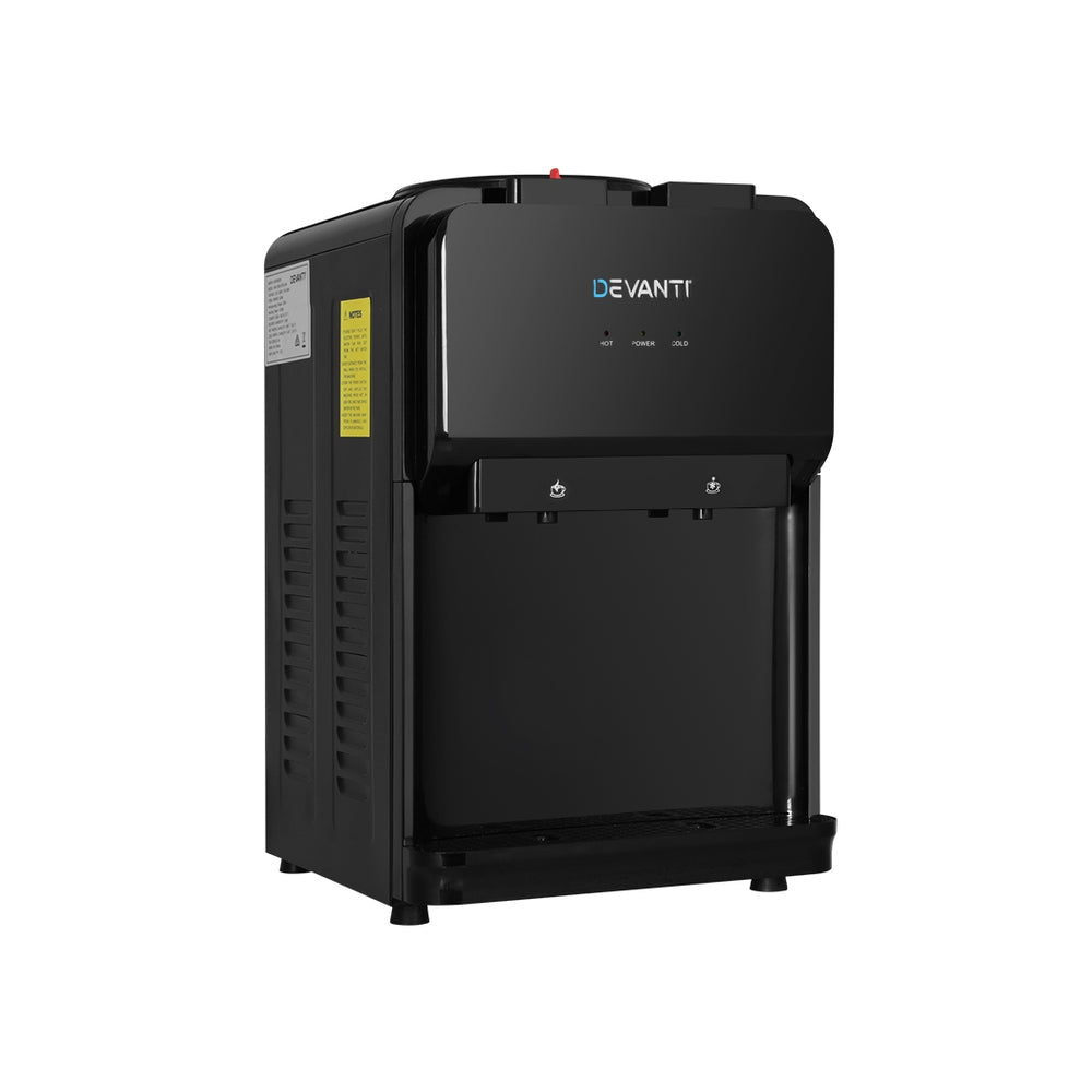 Devanti Water Cooler Dispenser Bench Top Black Devanti