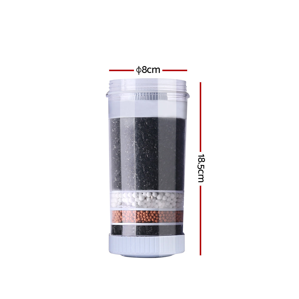 Devanti Water Cooler Filter Purifier 2 Pack Ceramic Carbon Mineral Cartridge Devanti