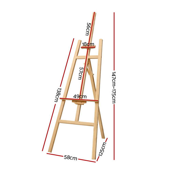 Artiss Painting Easel Stand Wedding Wooden Easels Tripod Shop Art Display 175cm Artiss