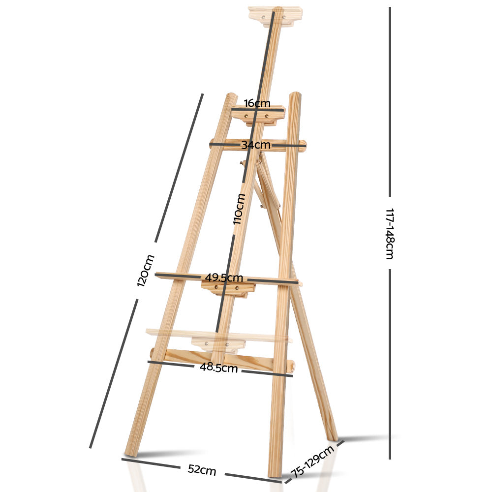 Artiss Modern Floor Easel - White Oak Artiss