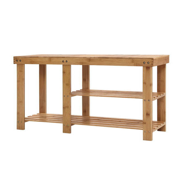 Artiss Bamboo Shoe Rack Bench freeshipping - Awezingly
