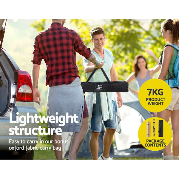 Gardeon Outdoor Furniture Wooden Egg Roll Picnic Table Camping Desk 90CM Gardeon