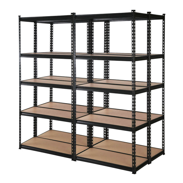 Giantz 4X1.8M Garage Shelving Warehouse Rack Storage Shelves Pallet Racking Black Giantz