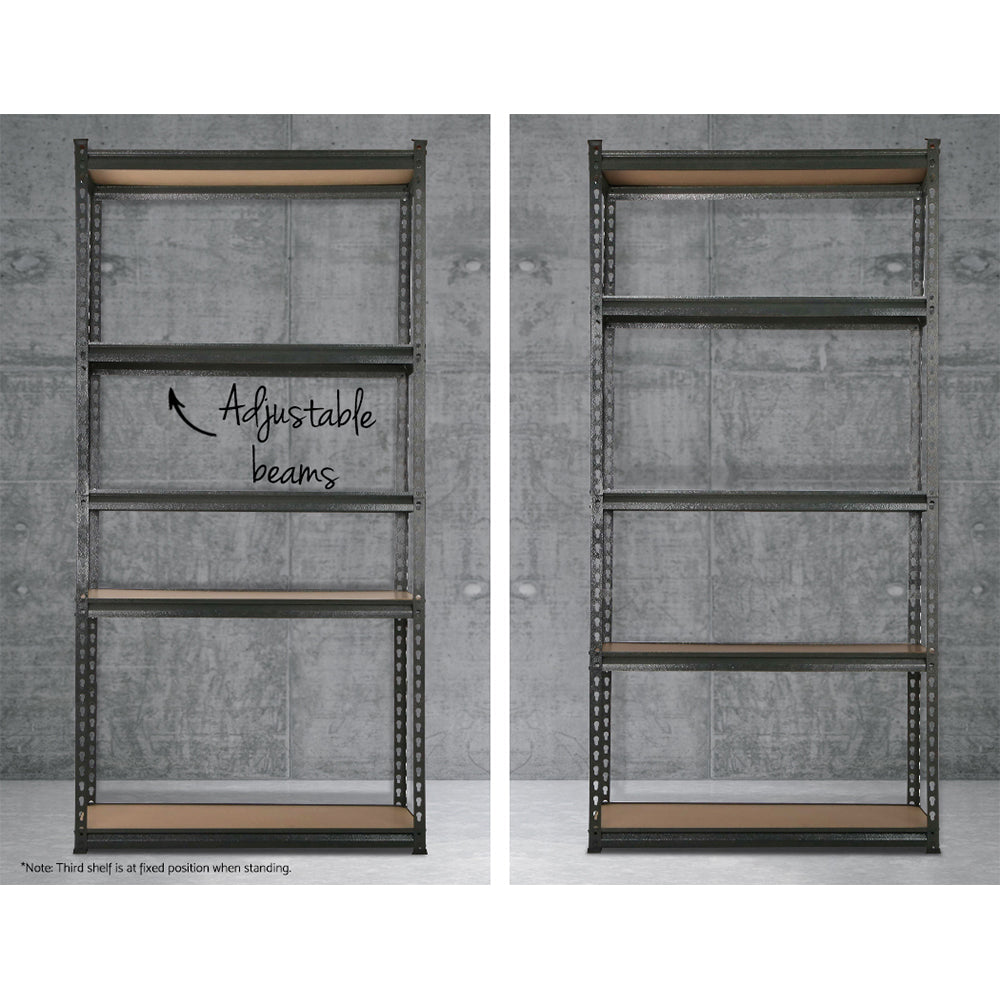 Giantz 4X1.8M Garage Shelving Warehouse Rack Storage Shelves Pallet Racking Charcoal Giantz