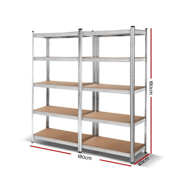 Giants 2x1.8M Warehouse Shelving Rack Racking Garage Metal Storage Shelves freeshipping - Awezingly