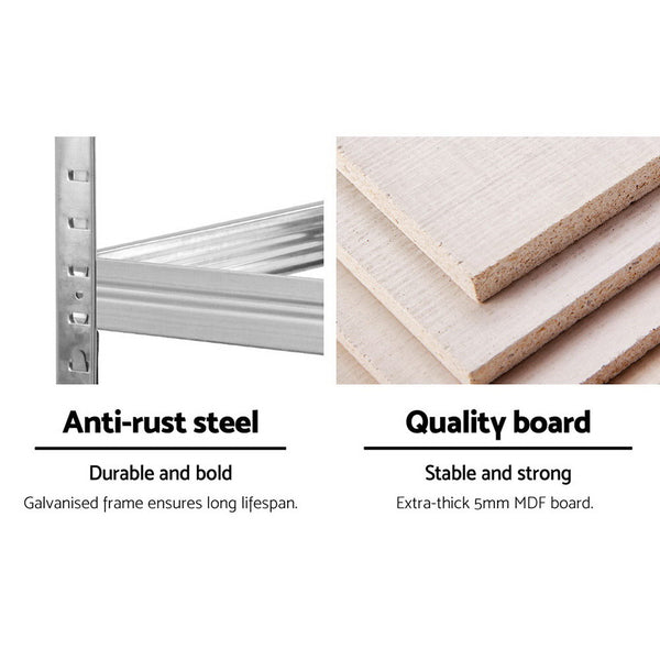 Giants 2x1.8M Warehouse Shelving Rack Racking Garage Metal Storage Shelves freeshipping - Awezingly