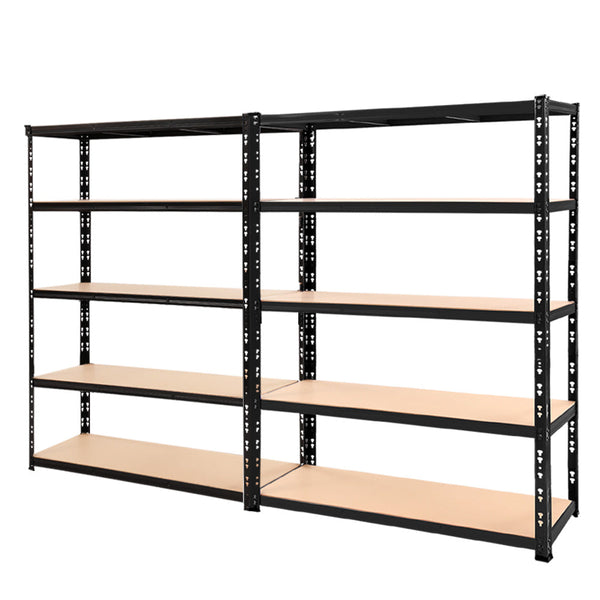Giantz 2.4MX1.8M Garage Shelving Warehouse Rack Pallet Racking Storage Steel Black Giantz