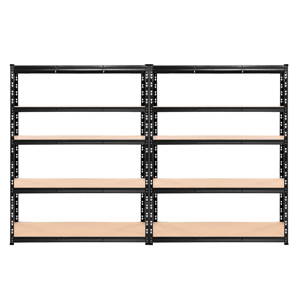 Giantz 2.4MX1.8M Garage Shelving Warehouse Rack Pallet Racking Storage Steel Black Giantz