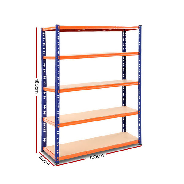 Giantz 1.8M Warehouse Racking Shelving Storage Shelf Garage Shelves Rack Steel freeshipping - Awezingly