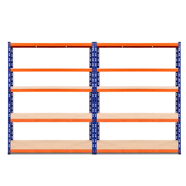 Giantz 2.4MX1.8M Garage Shelving Warehouse Rack Pallet Racking Storage Steel Orange&Blue Giantz