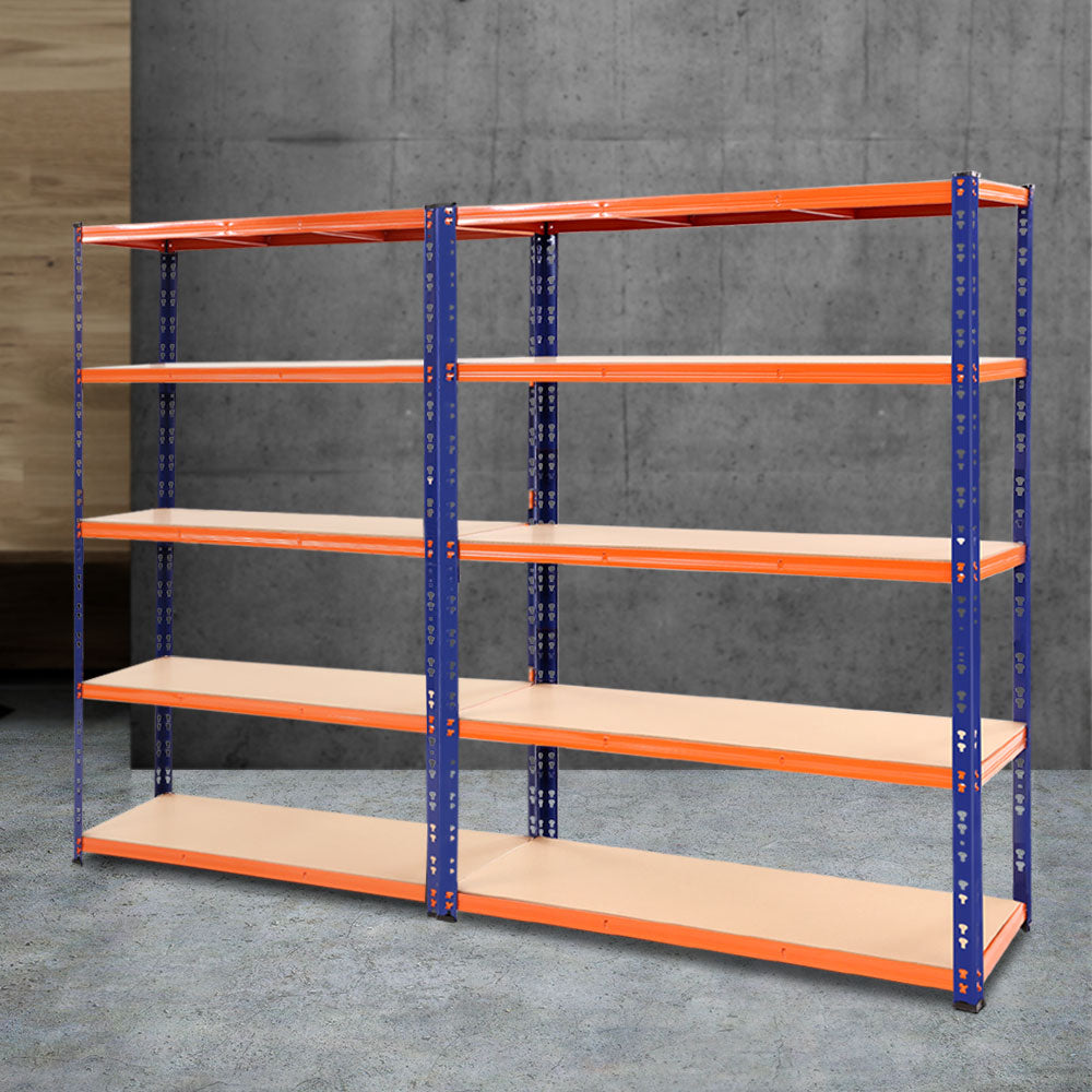 Giantz 2.4MX1.8M Garage Shelving Warehouse Rack Pallet Racking Storage Steel Orange&Blue Giantz