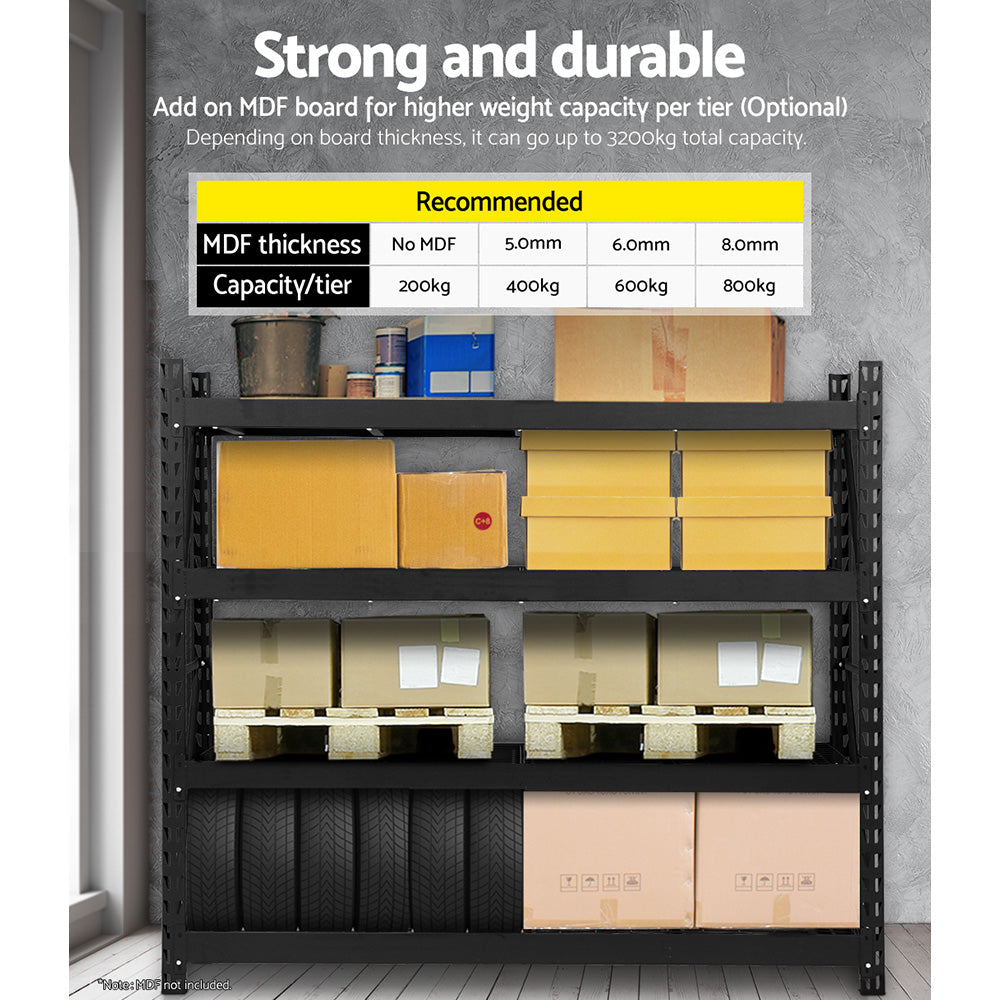 Giantz 4MX2M Garage Shelving Warehouse Rack Pallet Racking Storage Steel Giantz