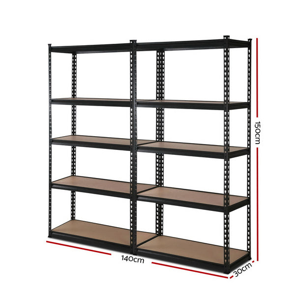 2x0.7M Warehouse Shelving Racking Storage Garage Steel Metal Shelves Rack freeshipping - Awezingly