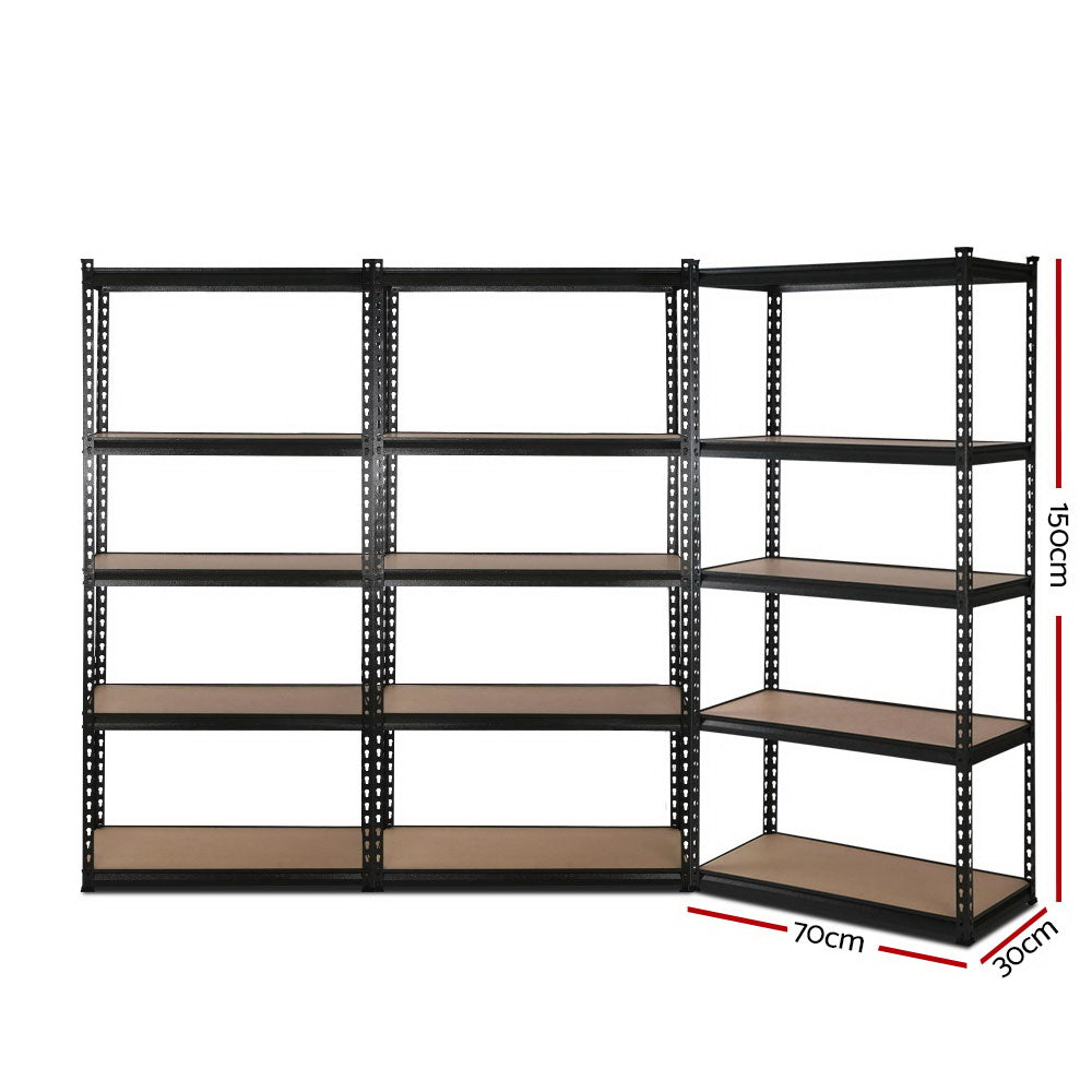 3x0.7M Warehouse Shelving Racking Storage Garage Steel Metal Shelves Rack freeshipping - Awezingly