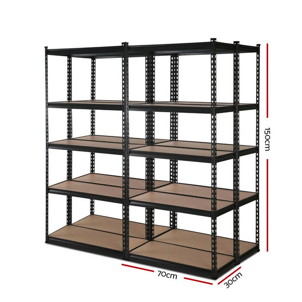 4x0.7M Warehouse Shelving Racking Storage Garage Steel Metal Shelves Rack freeshipping - Awezingly