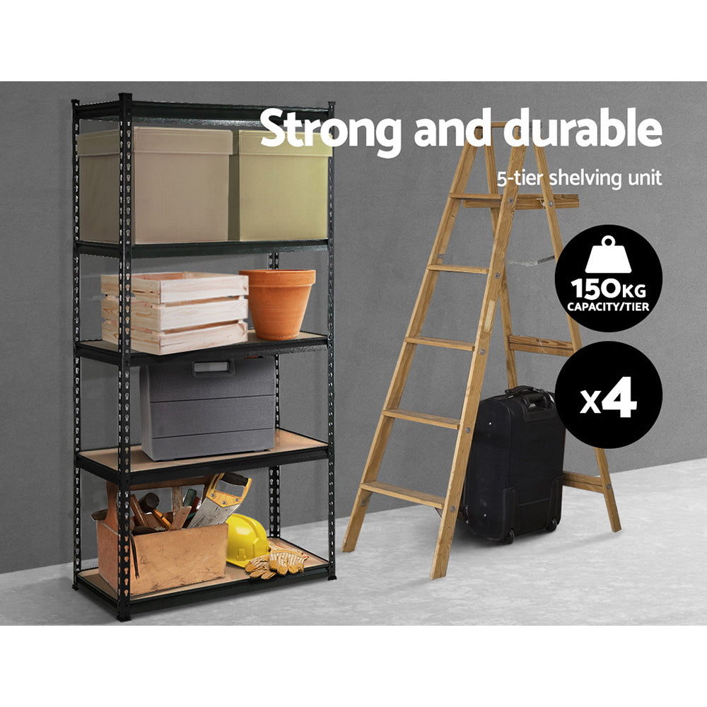 4x0.7M Warehouse Shelving Racking Storage Garage Steel Metal Shelves Rack freeshipping - Awezingly