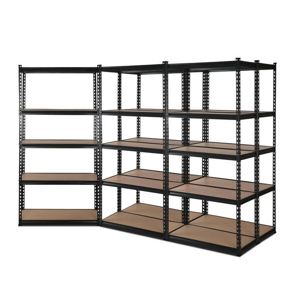 5x1.5M Warehouse Shelving Racking Storage Garage Steel Metal Shelves Rack freeshipping - Awezingly