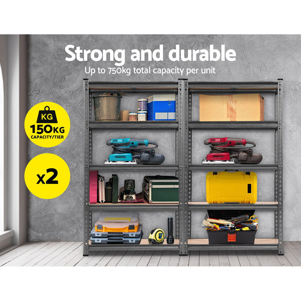 Giantz 2x1.5M Steel Warehouse Racking Rack Shelving Storage Garage Shelves Shelf freeshipping - Awezingly