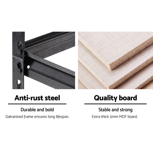 Giantz 2x1.5M Steel Warehouse Racking Rack Shelving Storage Garage Shelves Shelf freeshipping - Awezingly