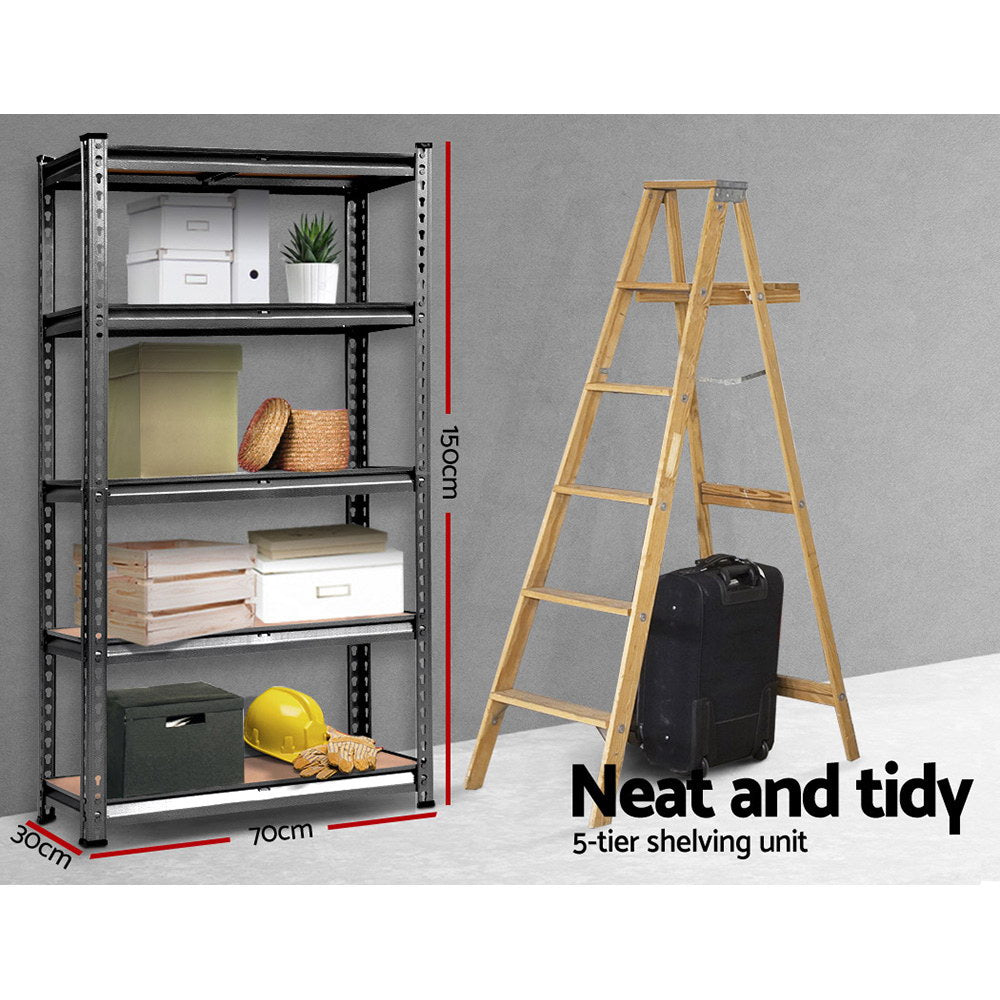 Giantz 2x1.5M Garage Shelving Warehouse Rack Storage Racking Storage Steel Giantz