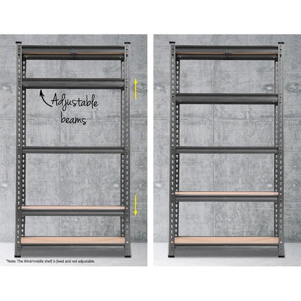 Giantz 2x1.5M Garage Shelving Warehouse Rack Storage Racking Storage Steel Giantz
