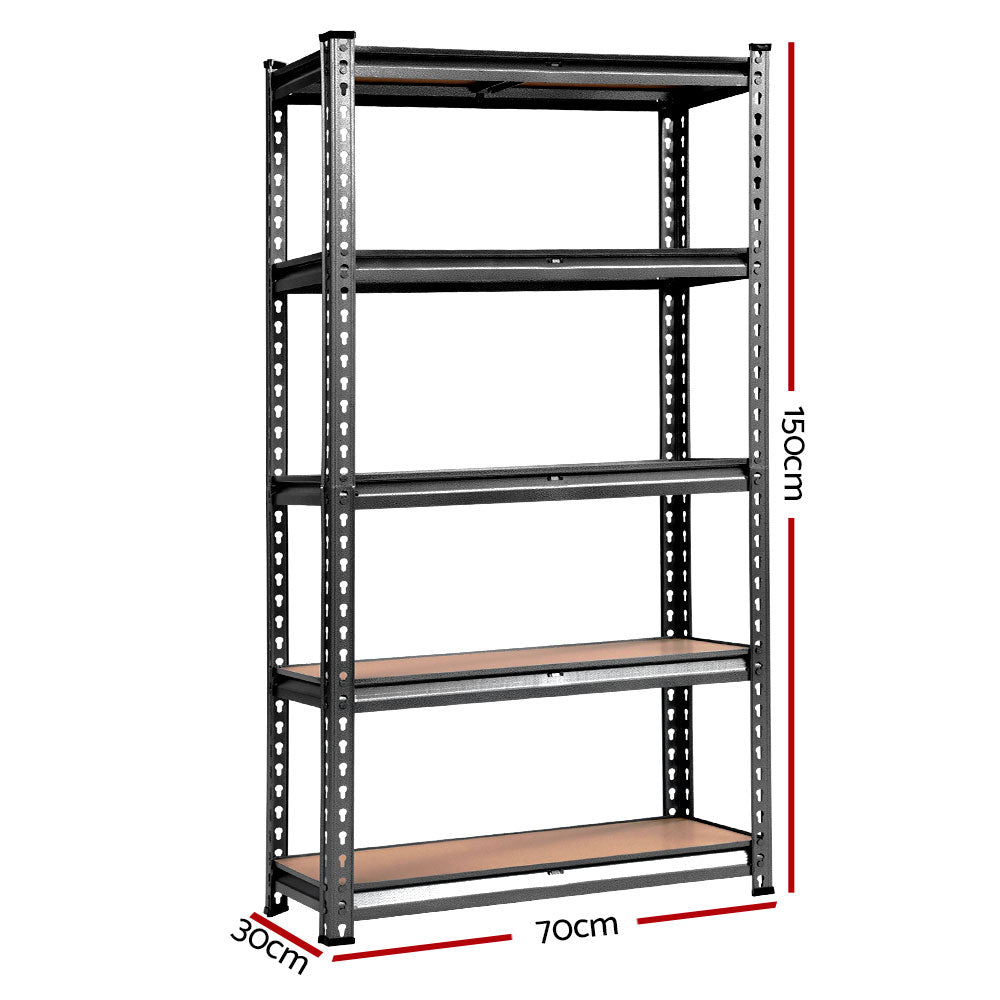 Giantz 5x0.7M Warehouse Racking Shelving Storage Rack Steel Garage Shelf Shelves freeshipping - Awezingly