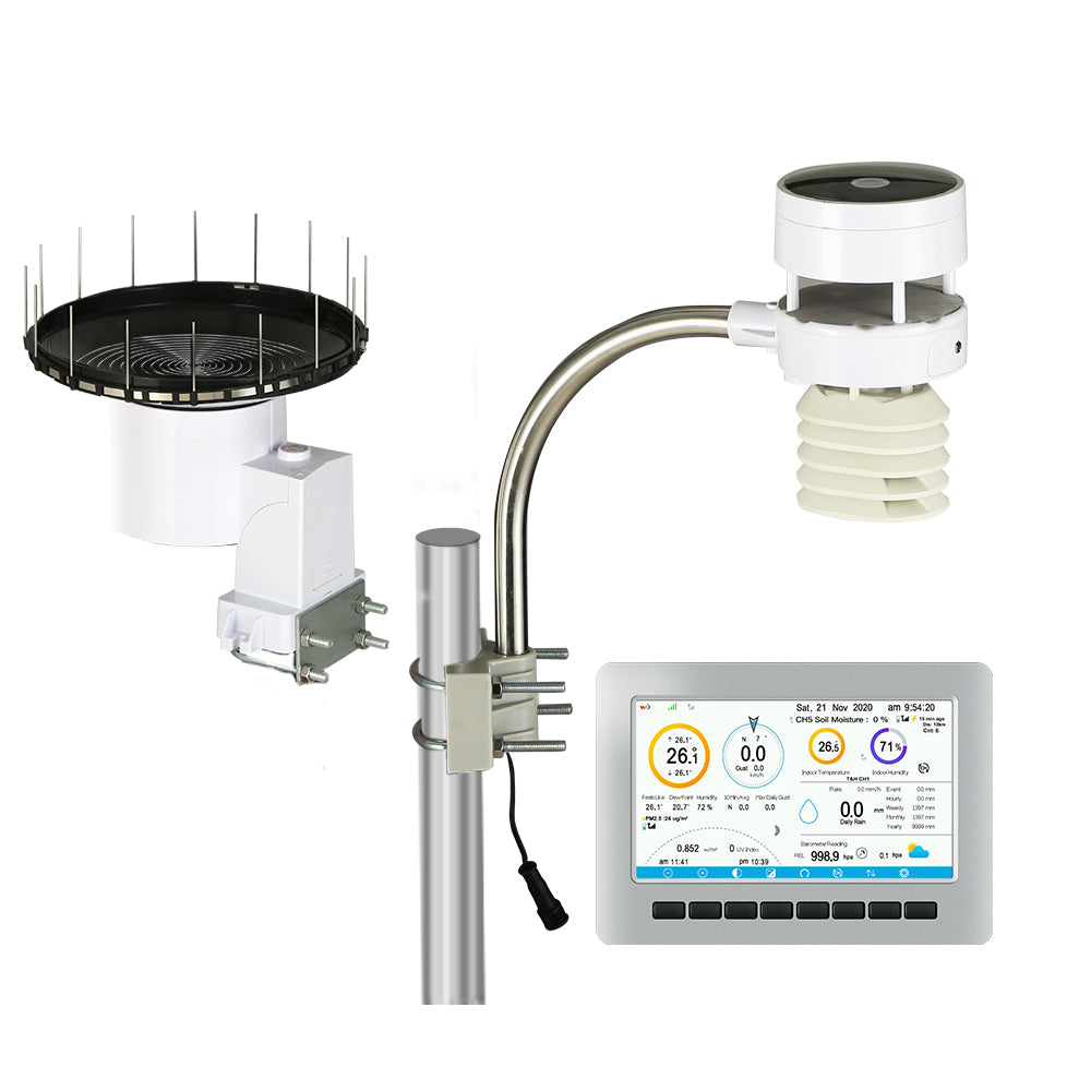 Devanti Weather Station Ultrasonic Anemometer Outdoor WiFi Rain Gauge Solar Devanti