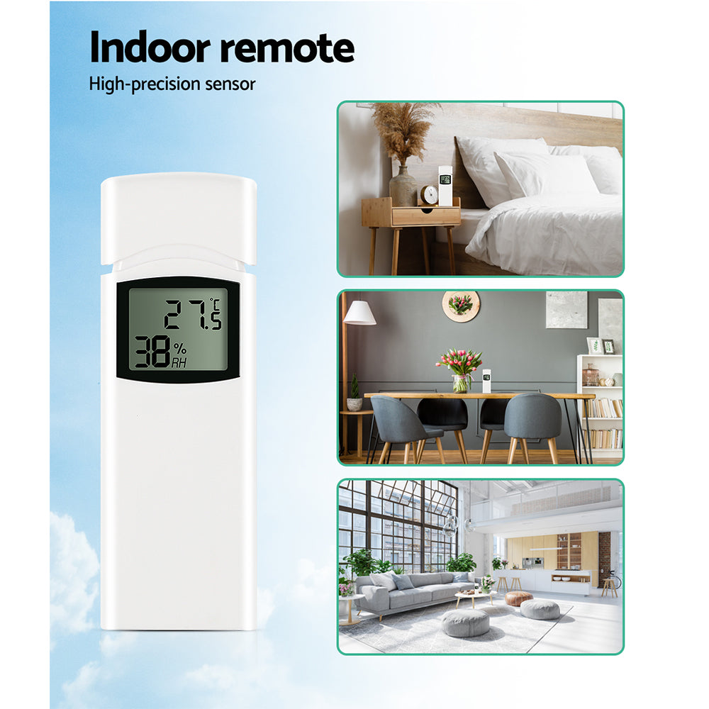 Devanti Weather Station Ultrasonic Anemometer Outdoor WiFi Rain Gauge Solar Devanti