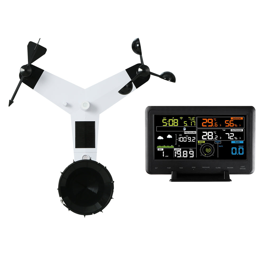 Devanti Weather Station Indoor Outdoor Wireless WiFi Professional Solar Sensor Devanti