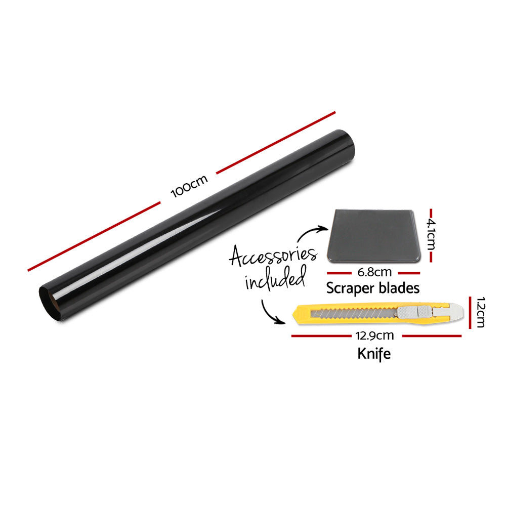 Giantz Window Tint Film Black Commercial Car Auto House Glass 100cm*30m VLT 15% Giantz