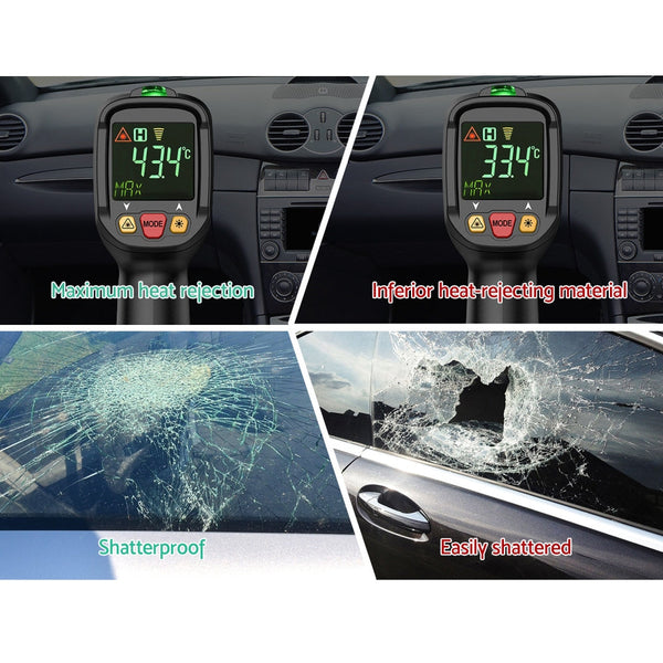 Giantz Home Window Tint Film Black Commercial Auto House Glass 152cm x 30m VLT 15% Giantz