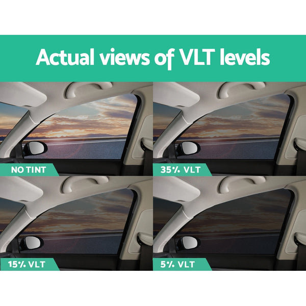 Giantz Window Tint Film Black Commercial Car Auto House Glass 76cm X 7m VLT 5% Giantz