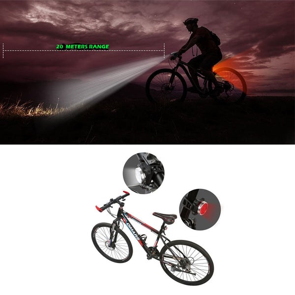 Waterproof Bicycle Bike Lights Front Rear Tail Light Lamp USB Rechargeable IPX4 Does not apply